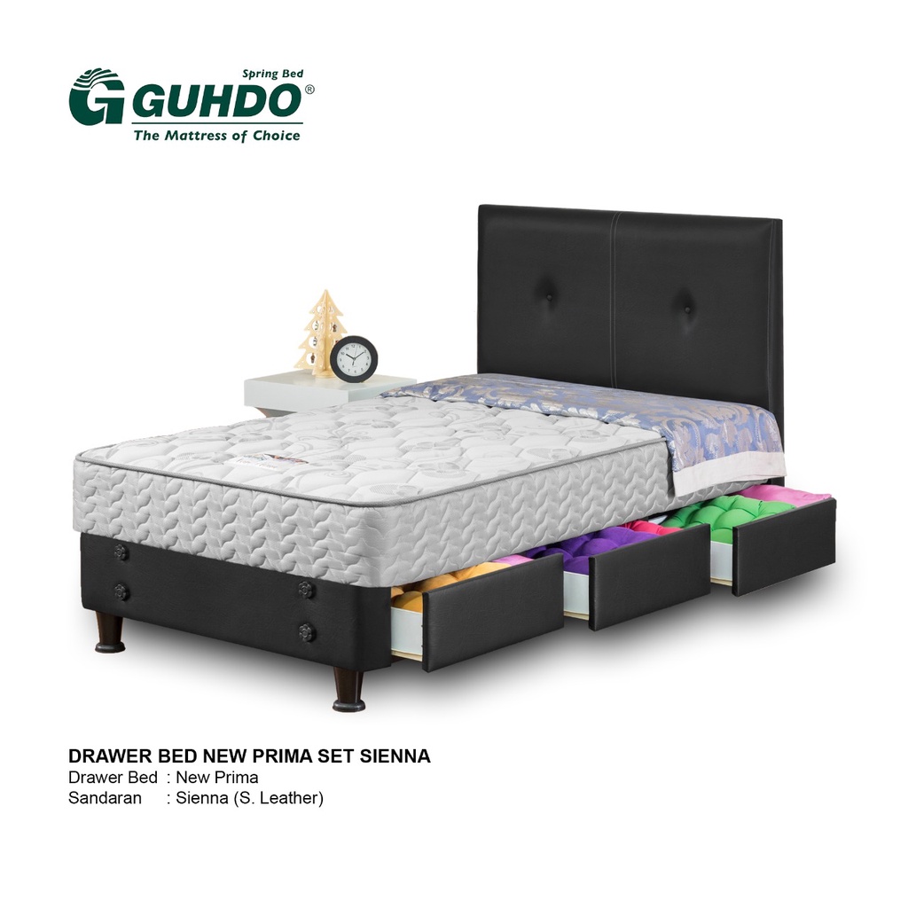 Bed Set Spring Bed Guhdo - Sienna Drawer Bed New Prima