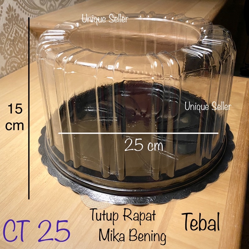 [6-10 pcs] Mika Cake Tray 25 / CT 25 Bulat / Mika Kue Tart 25 cm Bulat / Mika Tumini Diameter 25 cm Tinggi 14 cm / Mika Tumpeng Mini 25 cm / Mika Cake Bundar 25 cm