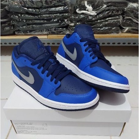 Air Jordan 1 Low Blue Void Women's 100% authentic- Nike Air Jordan 1 Low- sneakers