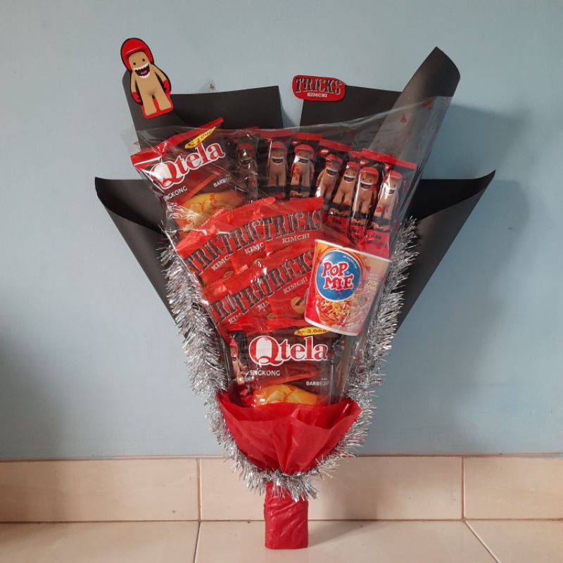 

Buket Snack Handmade / Bucket Snack Besar Murah Custom Polos / Bouquet Snack Ulang Tahun Wisuda