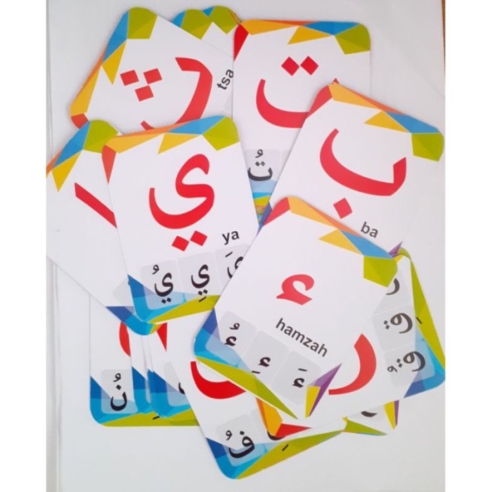 TokoPapin Flash card abc huruf abjad angka hijaiyah alphabet Kartu edukasi belajar anak bayi balita berkualitas