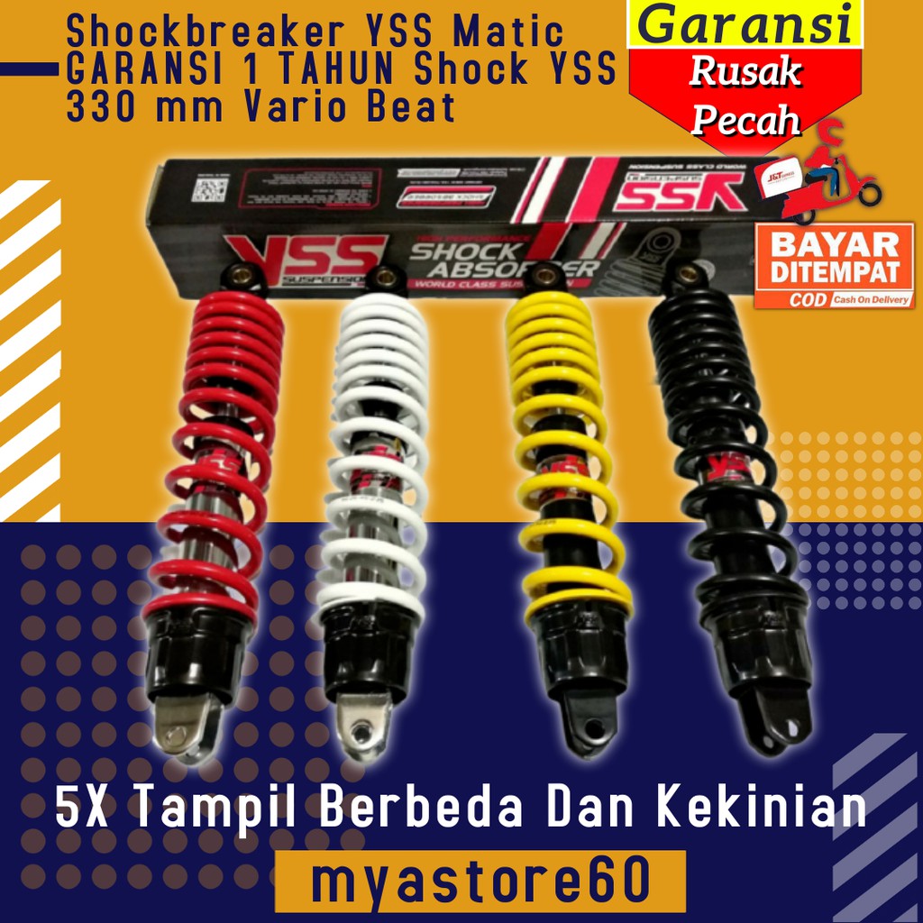 Shockbreaker Shock Shockbreker YSS Matic GARANSI 1 TAHUN Shock YSS 330 mm Vario Beat