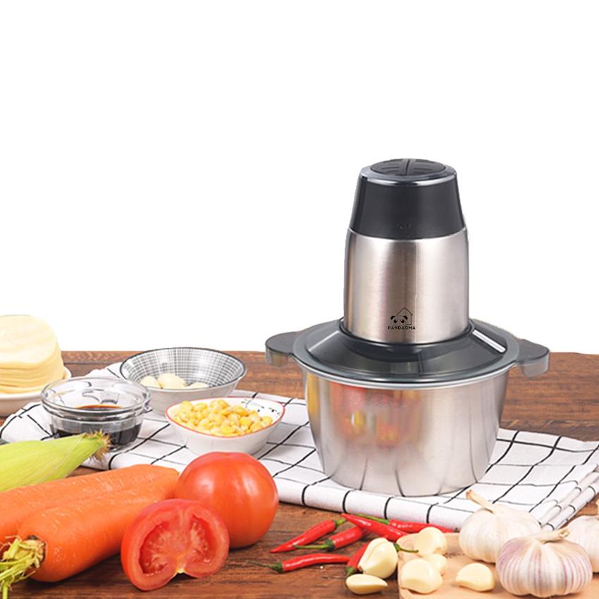 10.10✔️Pandaoma Food Chopper Blender Daging Mesin Penggiling Daging Sayur 2L|SQ7