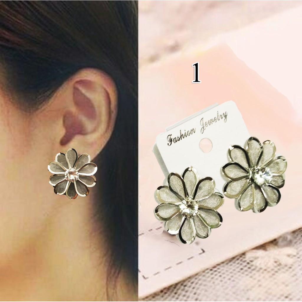 Anting tusuk wanita import kekinian ala korea aneka varian 272