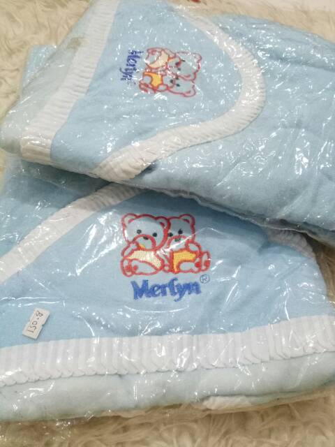 Selimut Bayi / Baby Blanket Topi Soft Color