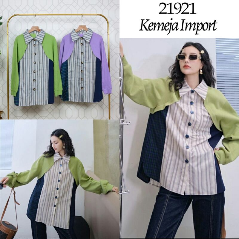 kemeja Rajut kombi katun by VNS 21921