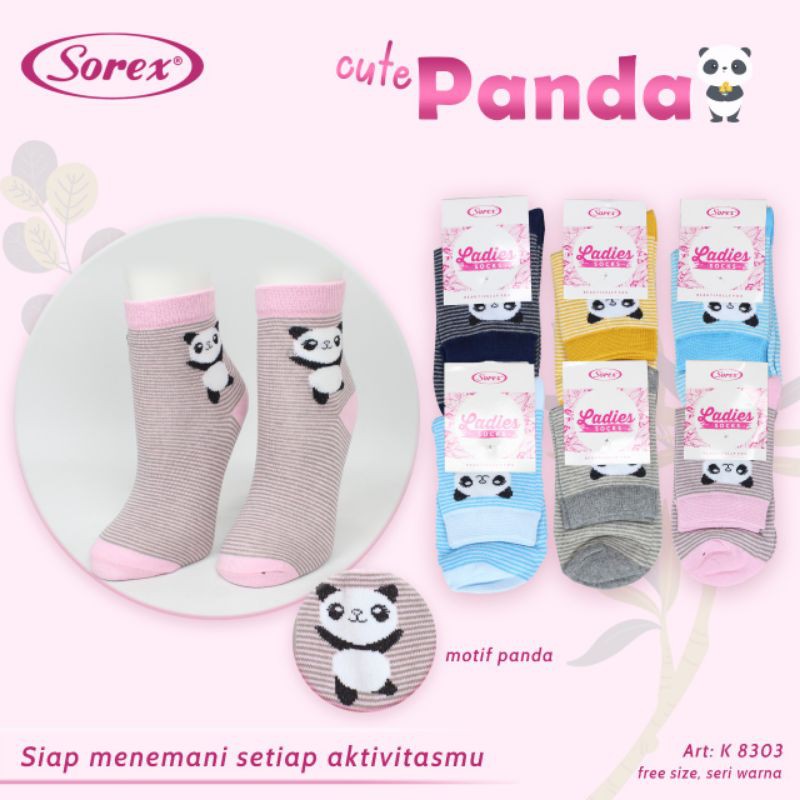 SOREX-kaos kaki wanita motif/ladies sock art k 8303 k 8304