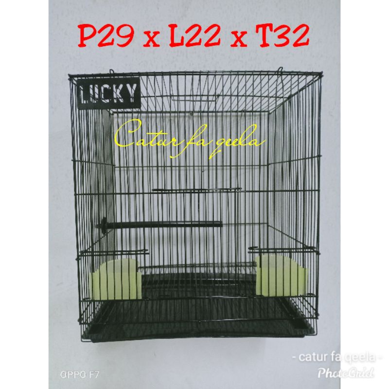 kandang besi Ukuran small/kecil cocok untuk kandang burung emprit kenari pleci sanger  blackthroat s