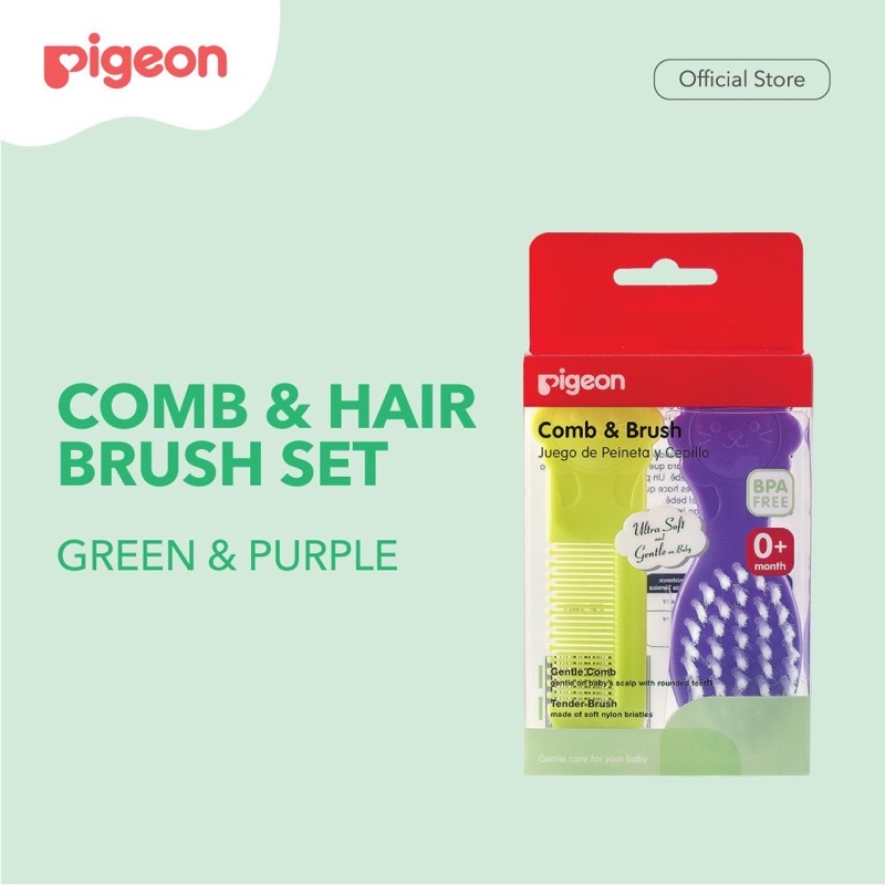 Pigeon Comb &amp; Hair Brush Set Sisir Rambut Bayi