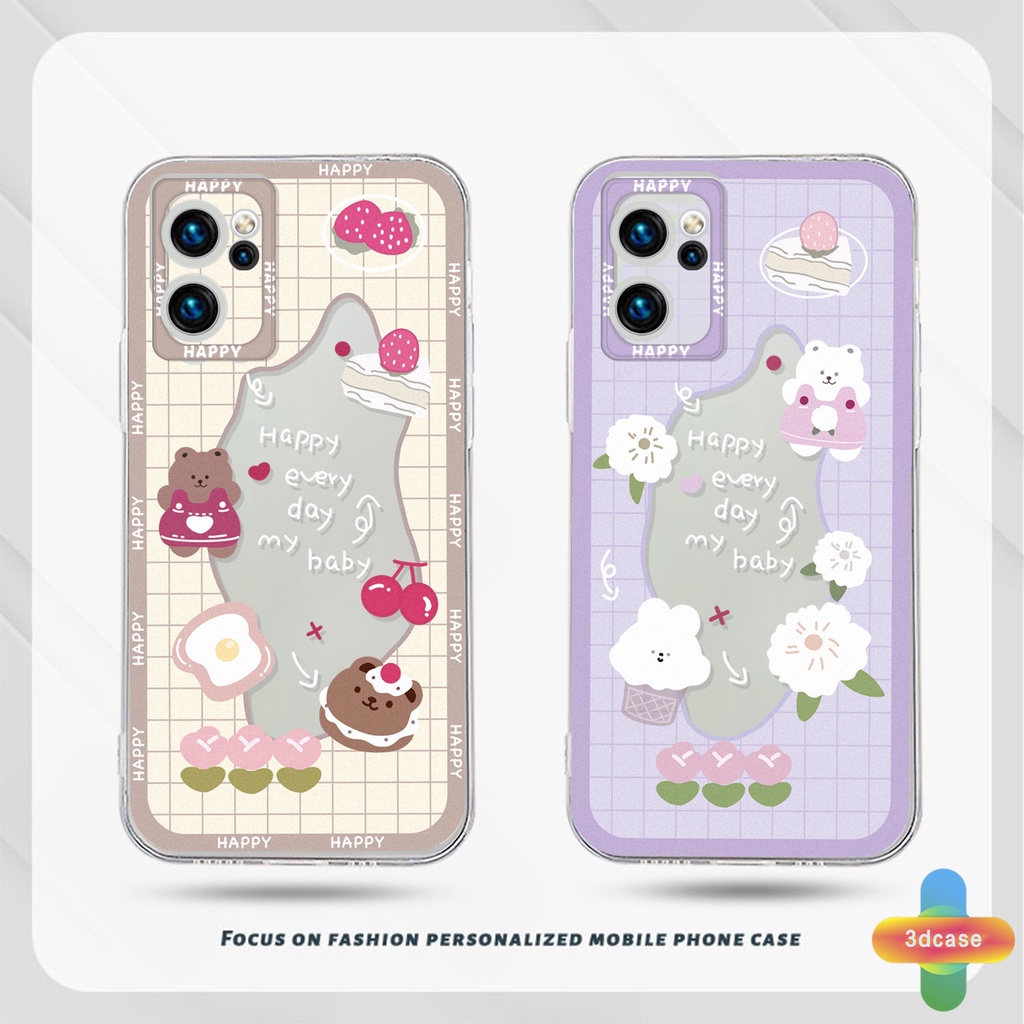 Case OPPO A15 A54 A5S A57 A3S A76 A96 A16 A95 A55 A7 A5 A9 A31 A53 A33 2020 A12 A1K A16E A16K A54S Reno 7 5 4 6 8 5F 5K 4F 4 5 06 Lite A74 A15S A52 A11K A92 A35 A11 A93 A32 A72 A94 A53S F19 F17 21 PRO A16S A77 A57S A57E Cute Bear Rabbit Back Cover