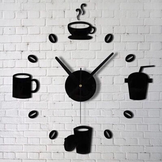 Jam Dinding Model Kopi Cafe