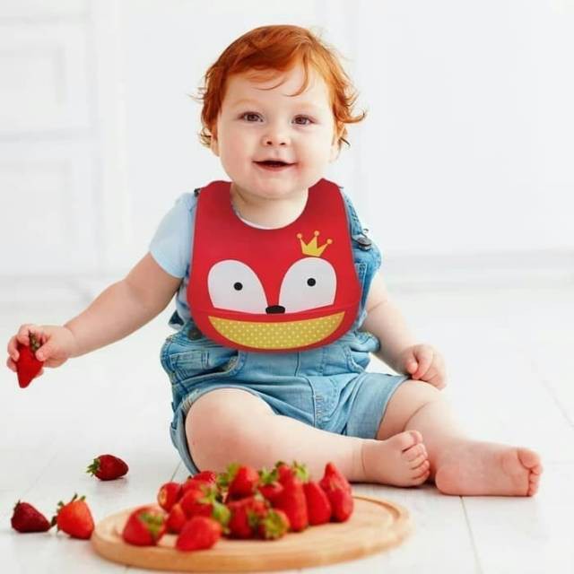 Baby Safe  Silicone Bib BIB04 / Celemek Makan