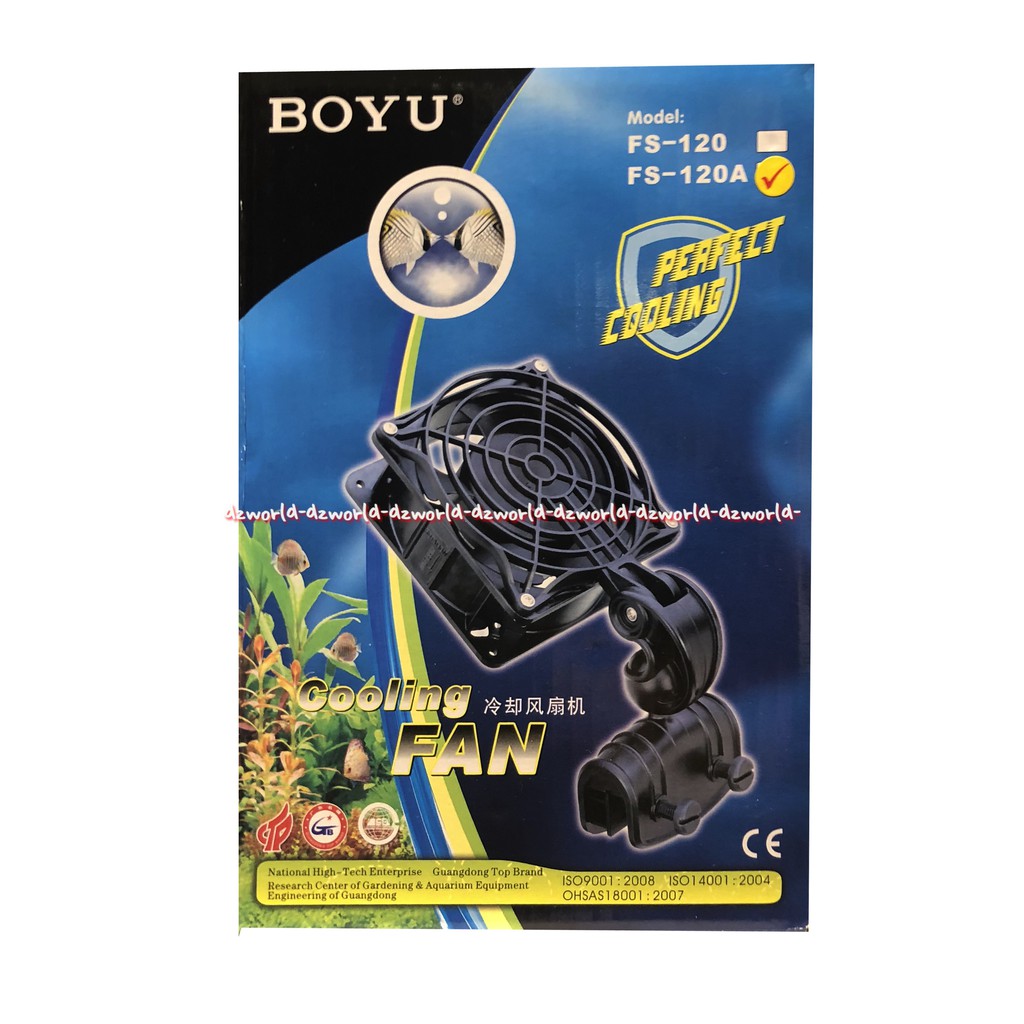 Boyu Perfect Cooling Pendingin Mesin Aquarium Kipas Akuarium Untuk Menurunkan Suhu Air Boyyu Fs-120A Cooling Fan Aquarium