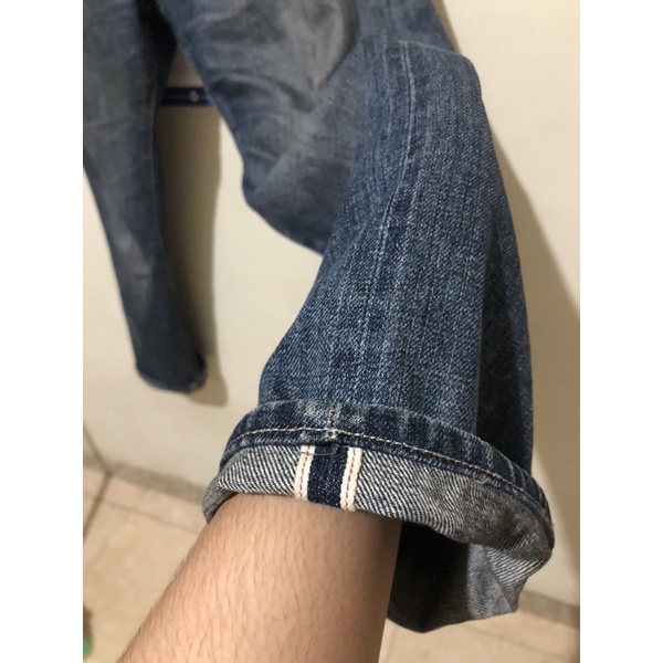 celana denim selvedge uniqlo second original
