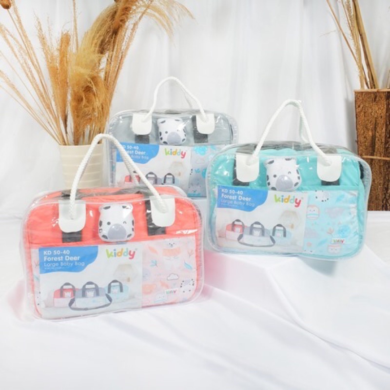 Kiddy Forest Deer Large Baby Bag KD 5040 / Tas Bayi Besar / Tas Perlengkapan Bayi / Diaper Bag / Tas