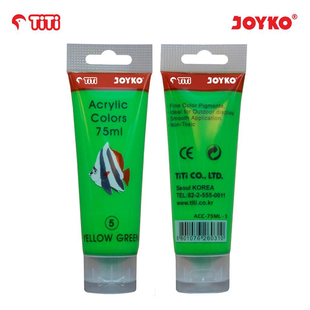 

Acrylic Color Cat Akrilik Joyko TiTi ACC-75ML-5 Yellow Green Color