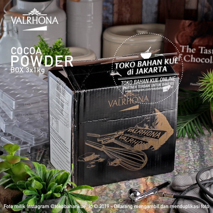 

Fchgtyani Valrhona - Cocoa Powder 1Kg Cokelat Bubuk Pure Cacao Powder Kakao