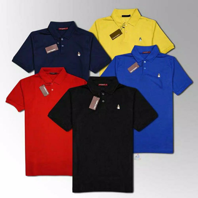 Kaos Polo Hush Puppies Faldo 100% Original kaos polos kerah reguler fit katun Polyester cotton