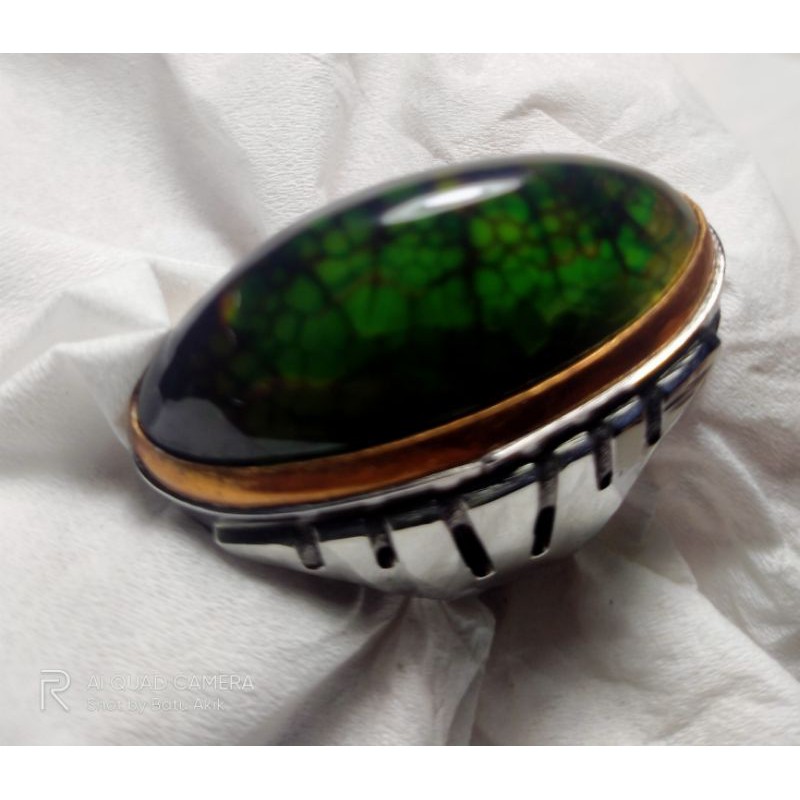 Batu akik pandan ijo sisik naga