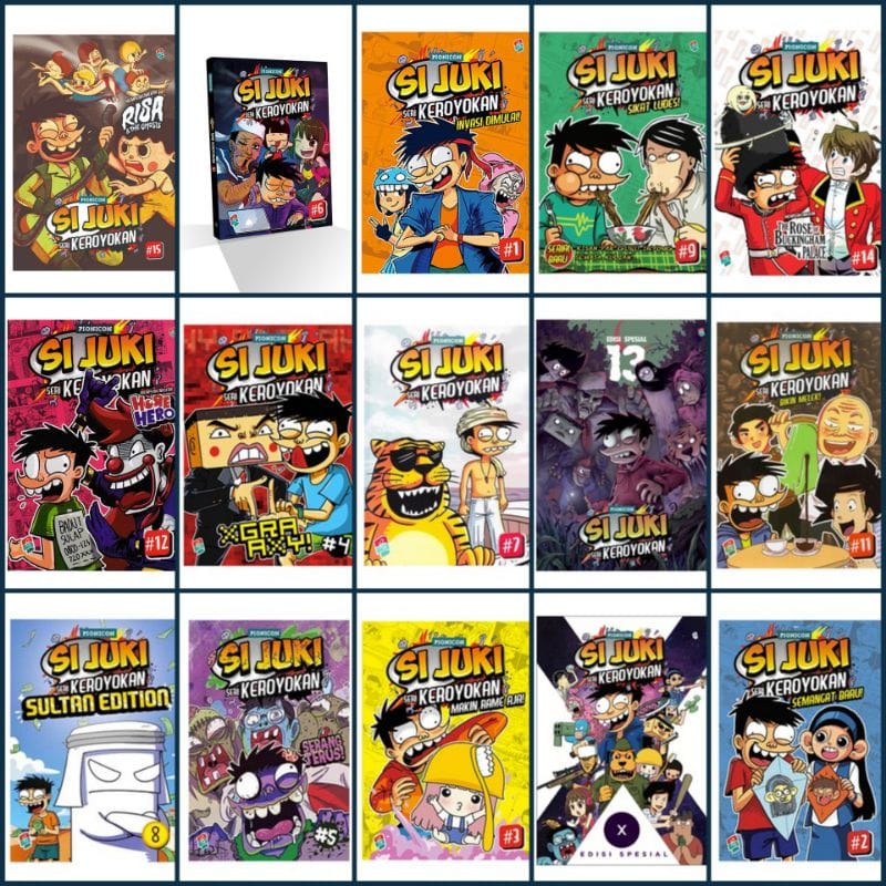 Komik Si Juki Seri Keroyokan # 1 - 15 & Si Juki Anak Kosan volume 1,2, 3