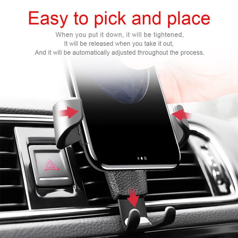 TORRAS Smartphone Air Vent Car Holder - YC001 - Black