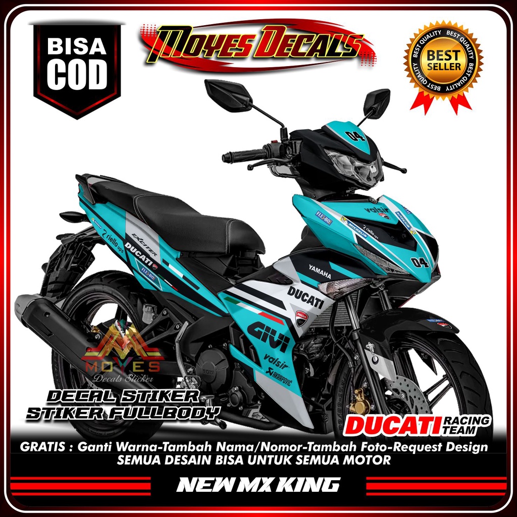 Decal Mx King New 150 Stiker Fullbody Motor Mx King New 150 Decal Stiker Variasi New Mx King 150 Ful
