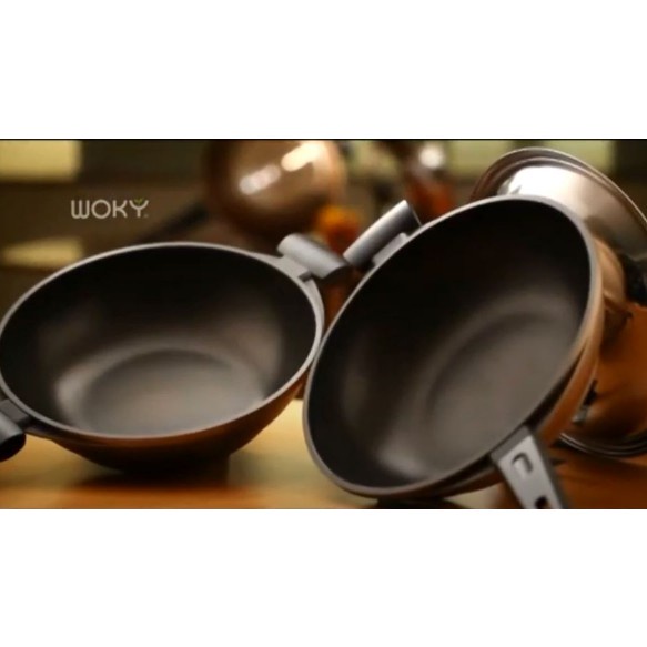 WOKY WAJAN PENGGORENGAN WOK PAN 32CM / PENGGORENGAN ANTI LENGKET  / WOK PAN ANTI LENGKET 32CM