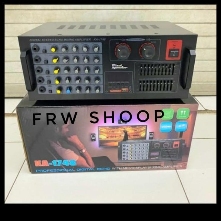 Amplifier Audio Black Spider Ka 1748 / Ka1748 / Ka-1748 (Bluetooh) Usb Kode 264