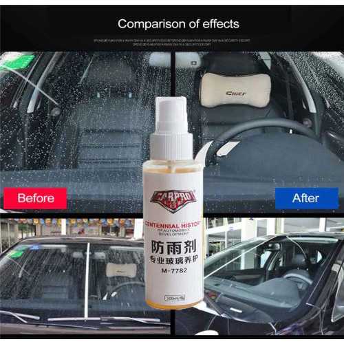 Cairan Anti Air Kaca Mobil Nano Spray Coating Rainproof 100ml - M-7782-Transparan