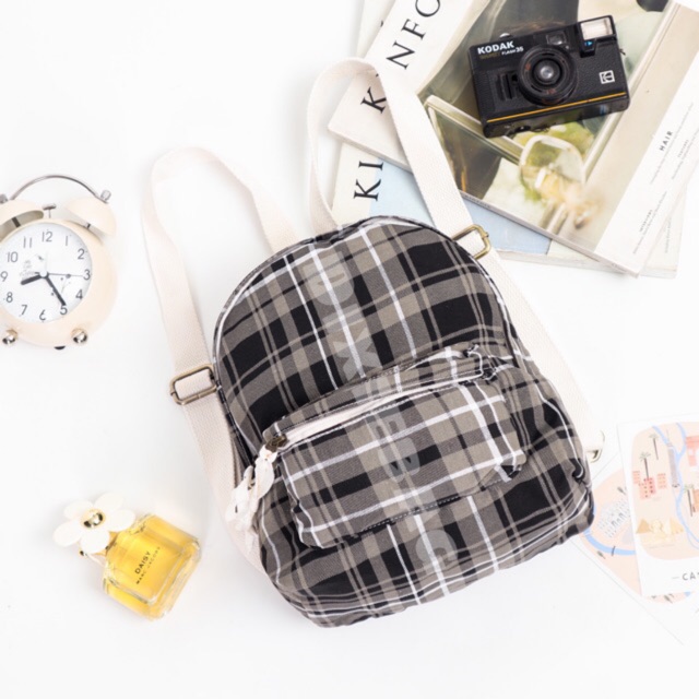 Ransel / Tas Wanita Dixie bag (tartan) READY STOCK