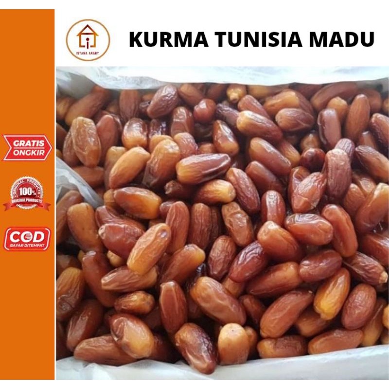 

KURMA TUNISIA MADU 1KG/KURMA ENAK/CEMILAN SEHAT/KURMA MADU/KURMA TUNISIA/KURMA TERLARIS