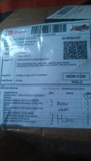 Piring Melamin Bunga Unica M6109