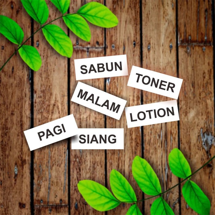 

Stiker/sticker/label Cream NH Pagi, siang, malam, sabun, toner, lotion