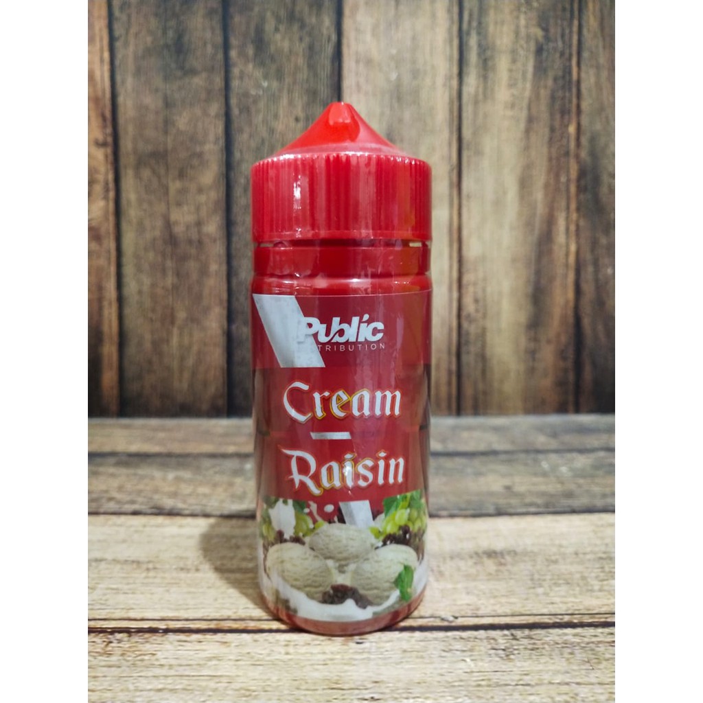 Jual Liquid CREAM RAISIN V1 (Merah) Ice Cream Raisin 3MG 100ML Original ...