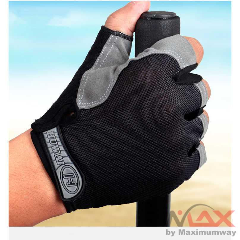 Sarung Tangan Motor Sepeda Gym Fitness Anti kapalan Anti Licin Pria Wanita Unisex GLOVES Sepeda Motor Anti Slip Cycling Gloves Bicycle Gloves Bike Gloves Anti Slip Shock Breathable Half Finger Short Sports Gloves Men Women