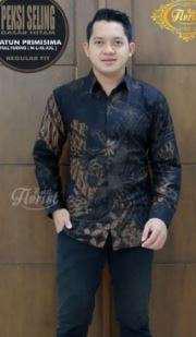 Promo Kemeja Batik Pria Prabuseno Furing Katun Halus Primis Original Florist