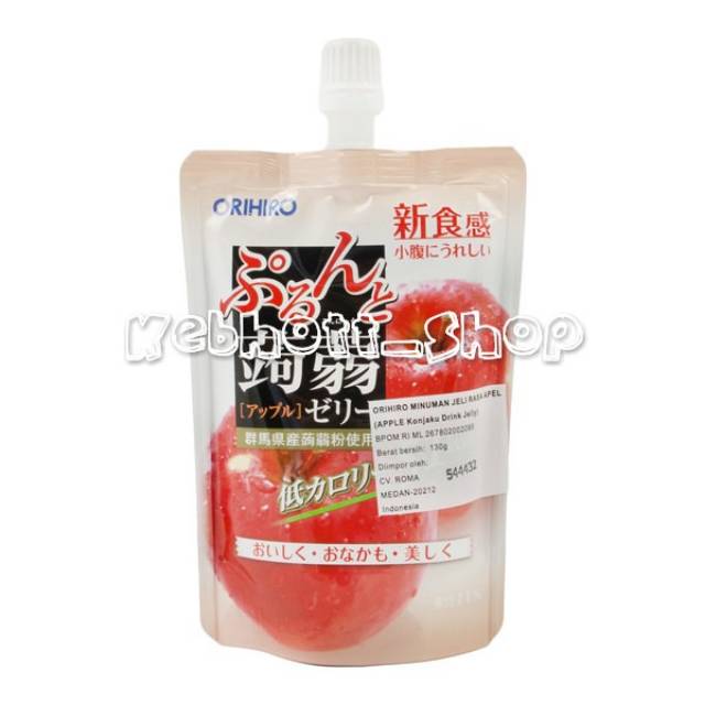 

Orihiro Apple Konjaku Drink Jelly 130gr | Minuman Jeli rasa Apel