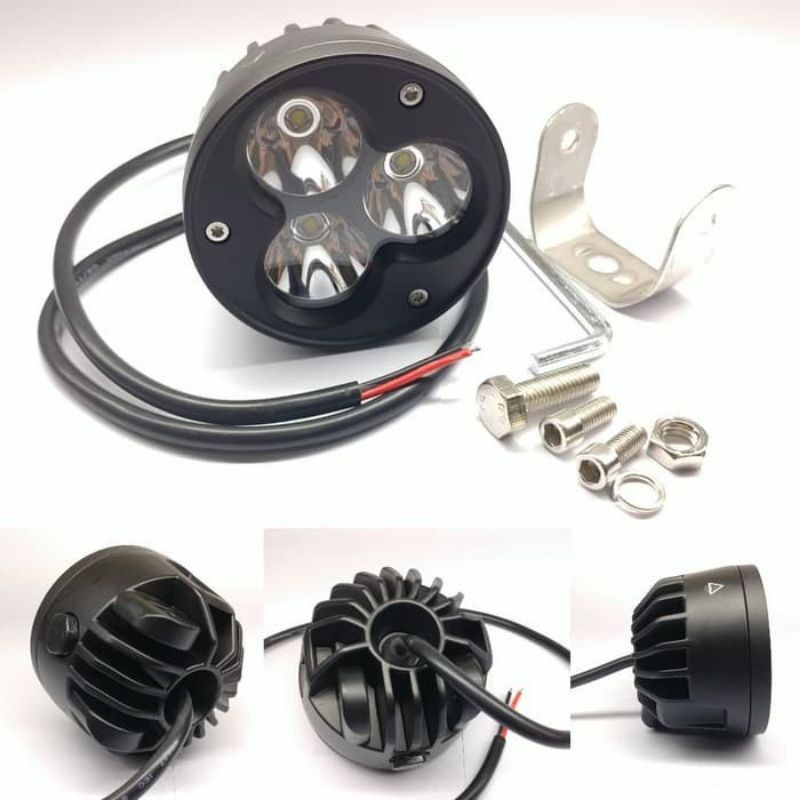 lampu tembak sorot led cree CWL/OWL 3 mata laser gun 30 watt IP67 bulat 12-24VOLT