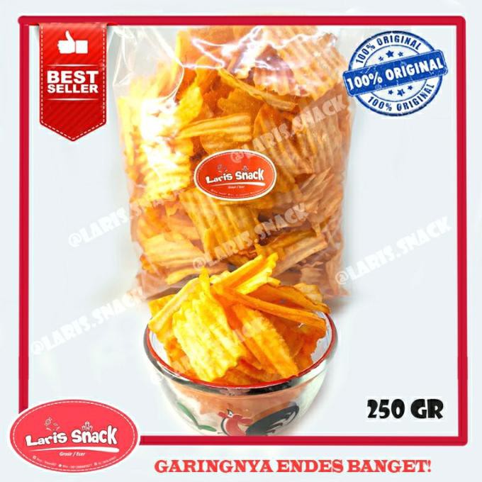 

BISA BAYAR DITEMPAT Keripik Singkong Balado Chips Tes Kiloan Curah 250 Gram LIMITED EDITION Kode 828
