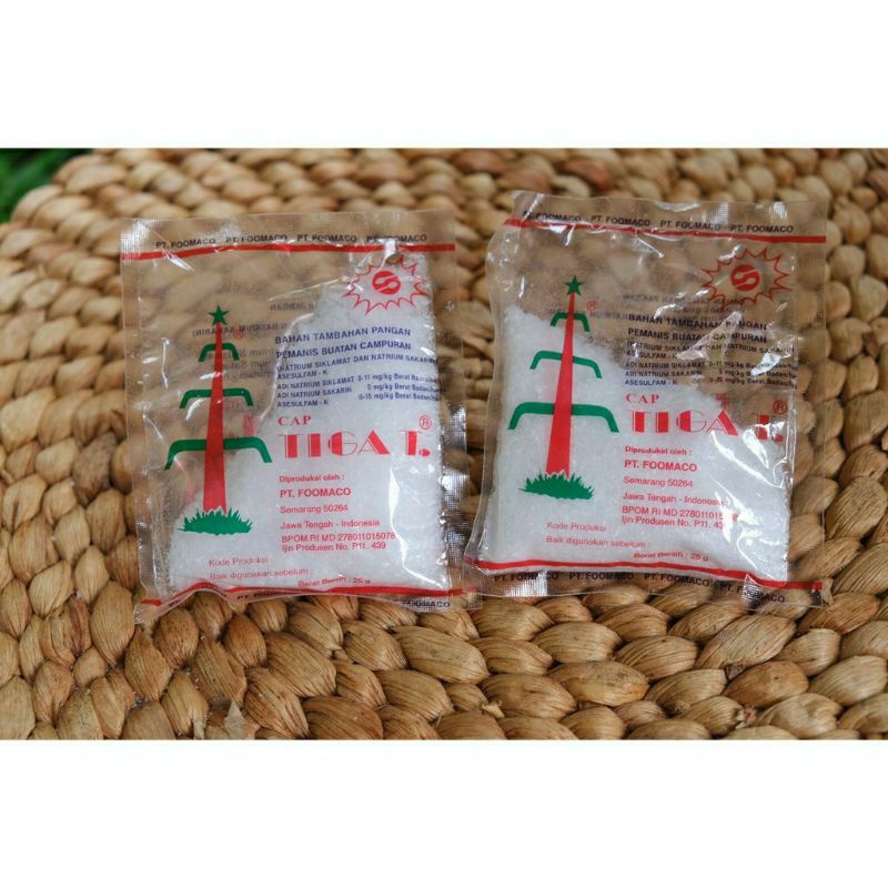 

Cap Tiga T Pemanis Buatan / Sakarin / Sodium( 25 gram )