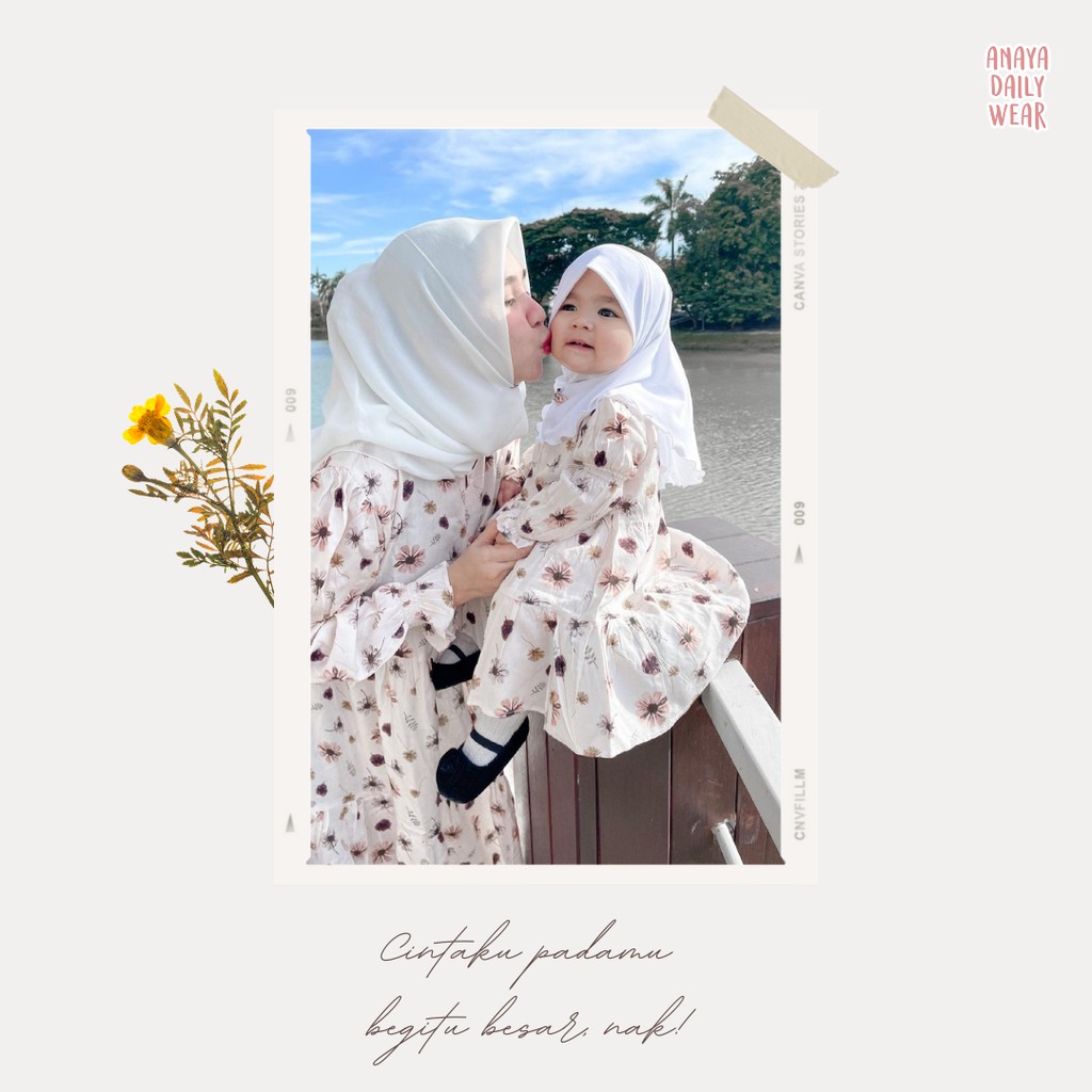 ANAYA HIJAB TUNIK VINTAGE / TUNIK ANAK / TUNIK DEWASA / TUNIK COUPLE / DRESS ANAK