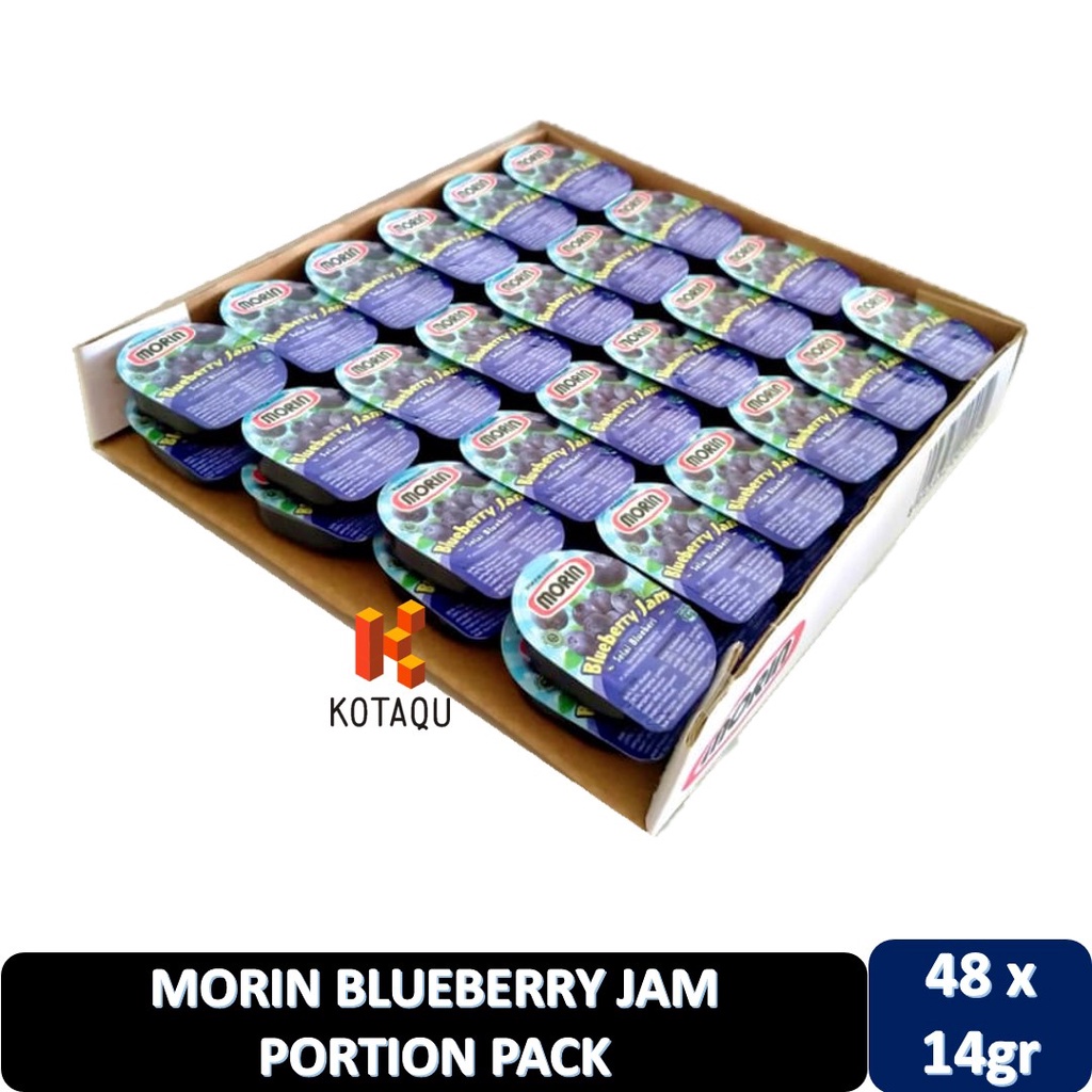 

Morin Portion Pack Blueberry - Strawberry - Pineapple - Orange Marmalade 48 x 14gr