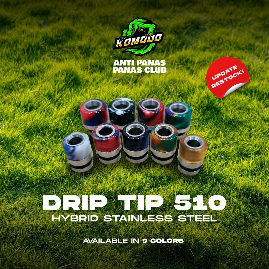 DRIPTIP 510 HYBRID KOMODO VAPOOR PODS AUTHENTIC