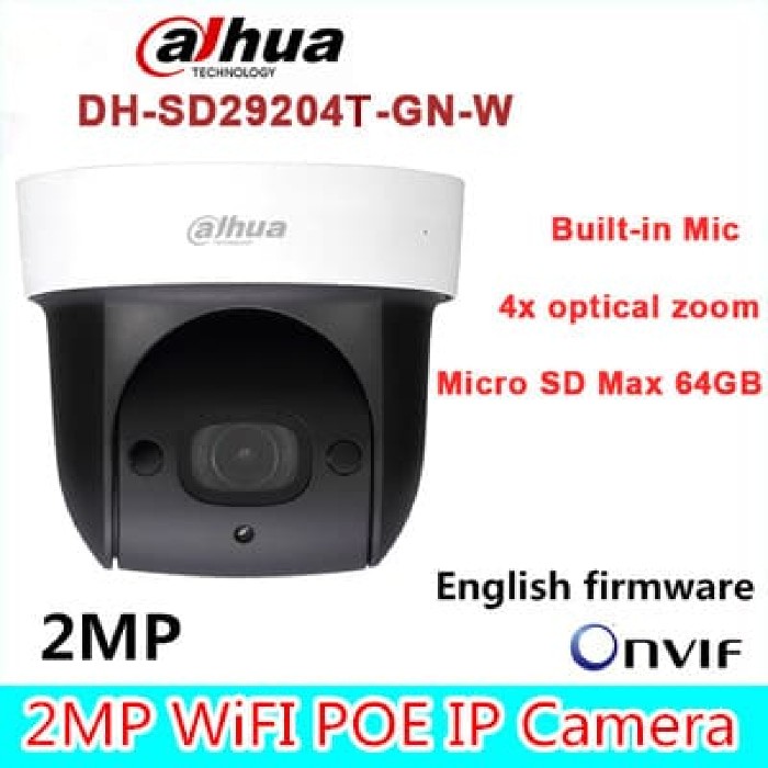 DH-GN sd29204t w 2 Mega Pixel Full Hd Mini PTZ IP Camera 