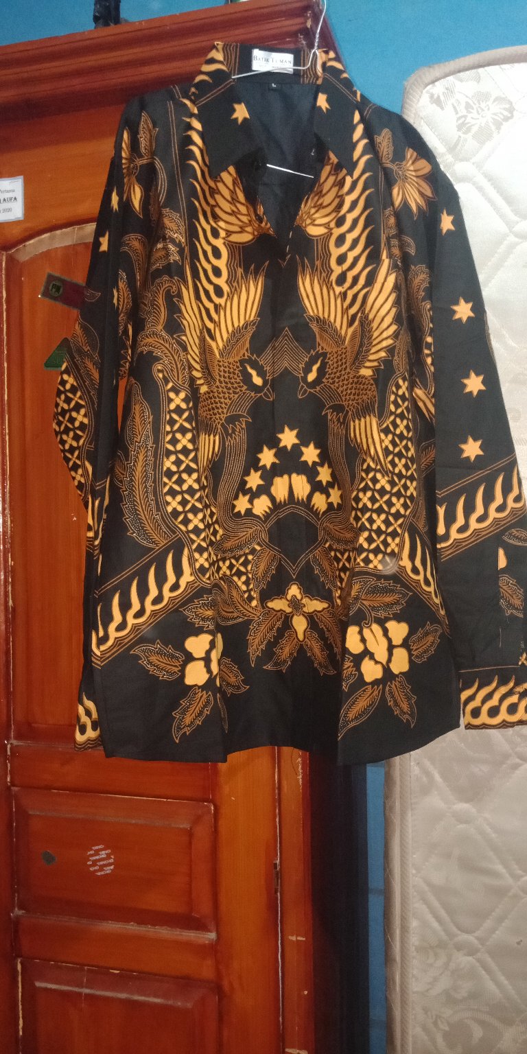 Wirabumi Sogan Florist Kemeja Batik Pria Lengan Panjang Katun Primisima Berkualitas Berfuring