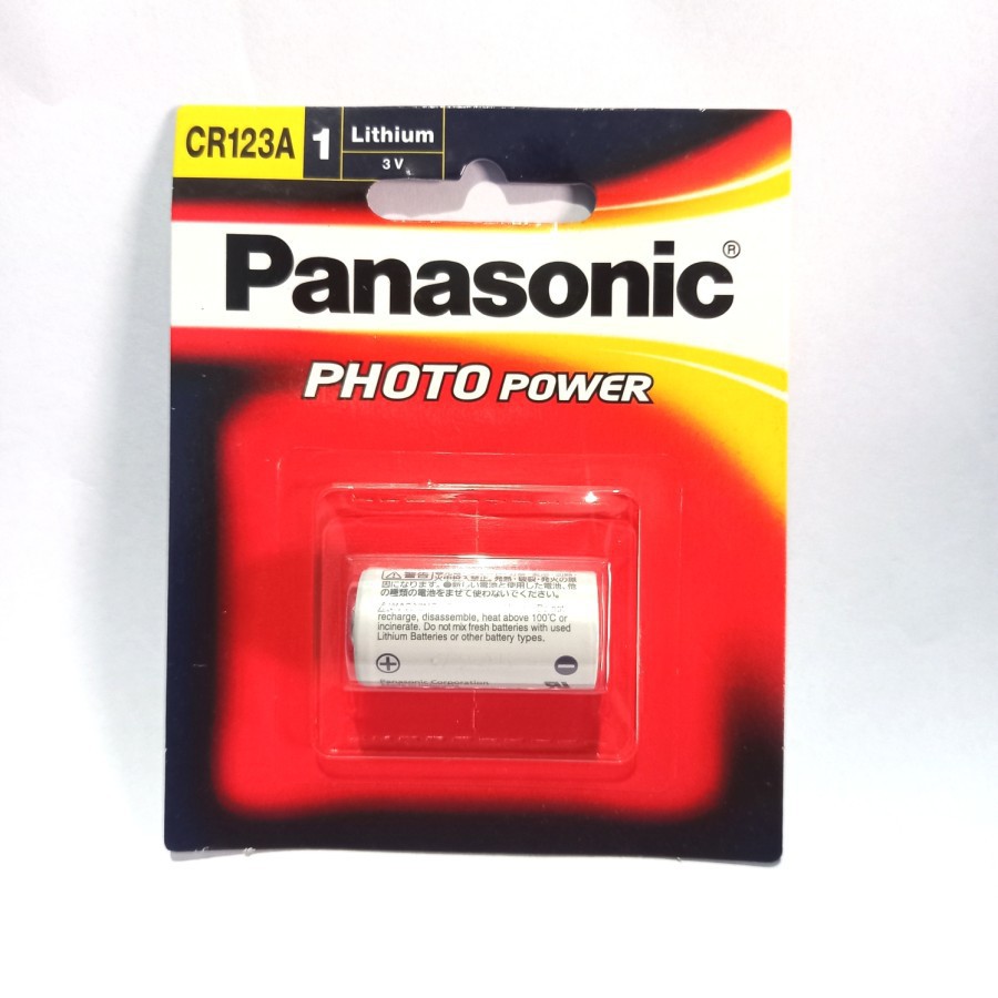 batre cr123 panasonic original batre laser lithium 3v original asli 100%