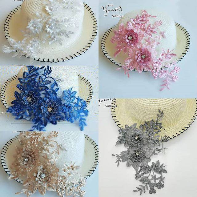 Lace bordir bunga  3d import  Shopee Indonesia