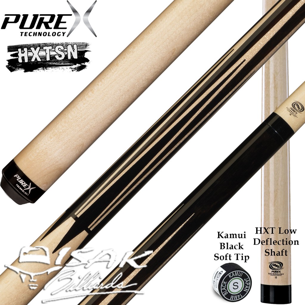 PureX HXTSN Cue - HXT Low Deflection Shaft Billiard Stick Players Play Kamui Tip Sneaky Pete