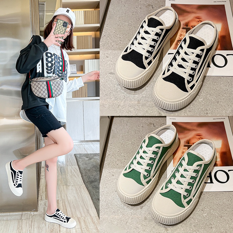 [COZY] Lavina Sneakers Slip On Nyaman Pakai Fashion Wanita Import