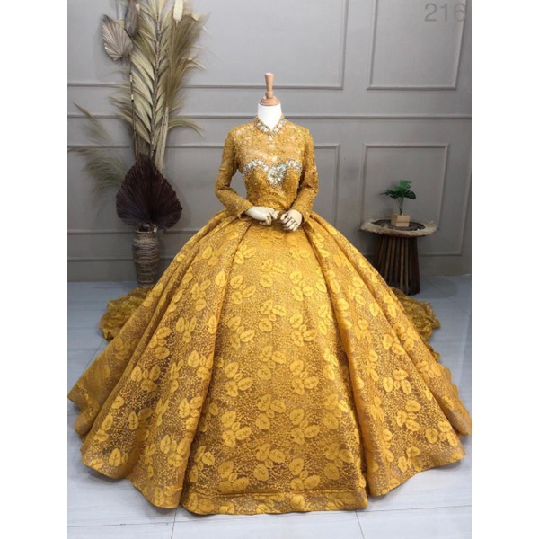 GAUN BARBIE MEWAH BEREKOR | BAJU PENGANTIN PRINCESS | KEBAYA PENGANTIN MODERN | BAJU PENGANTIN MEWAH